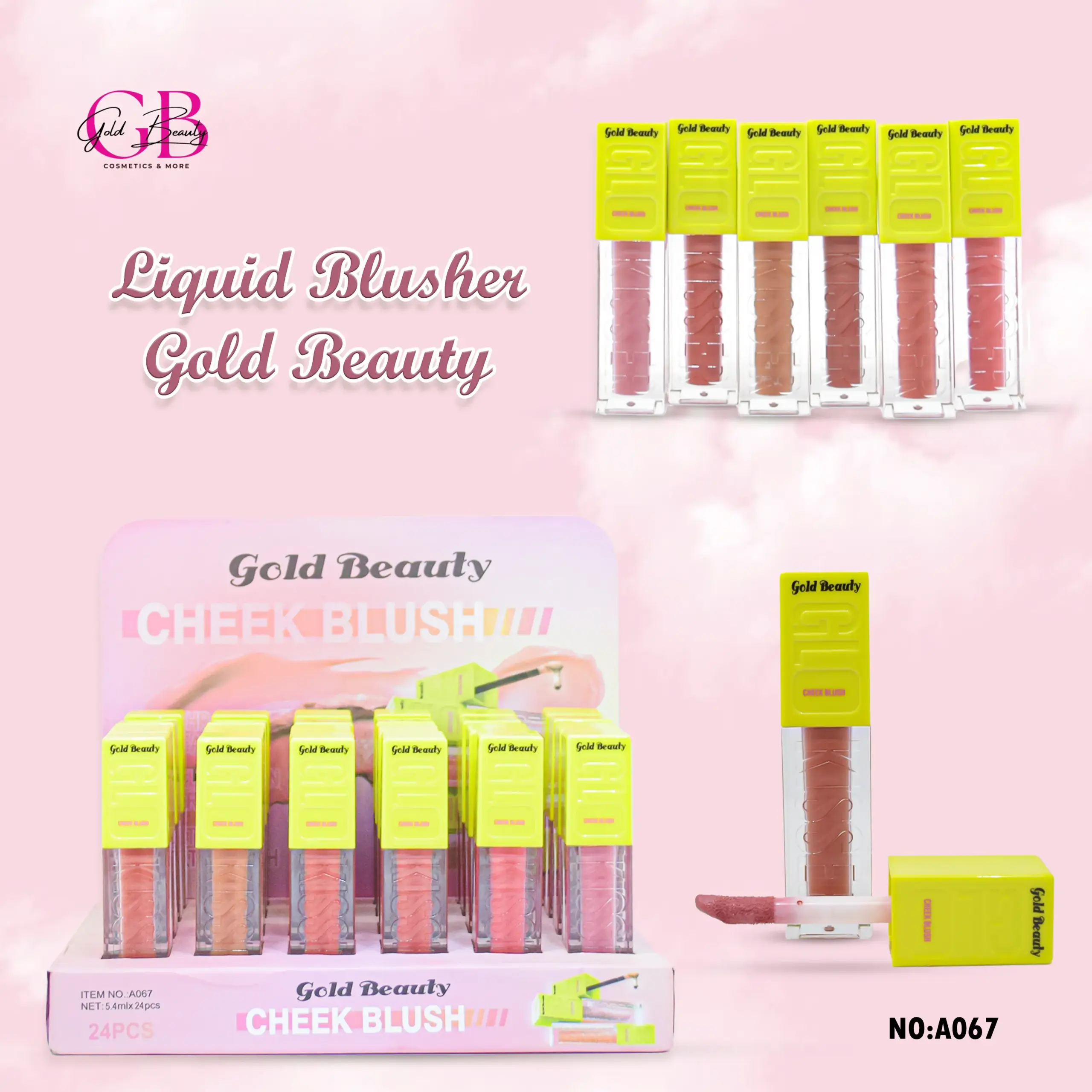 BLUSHER LIQUID 6 COLORS A067