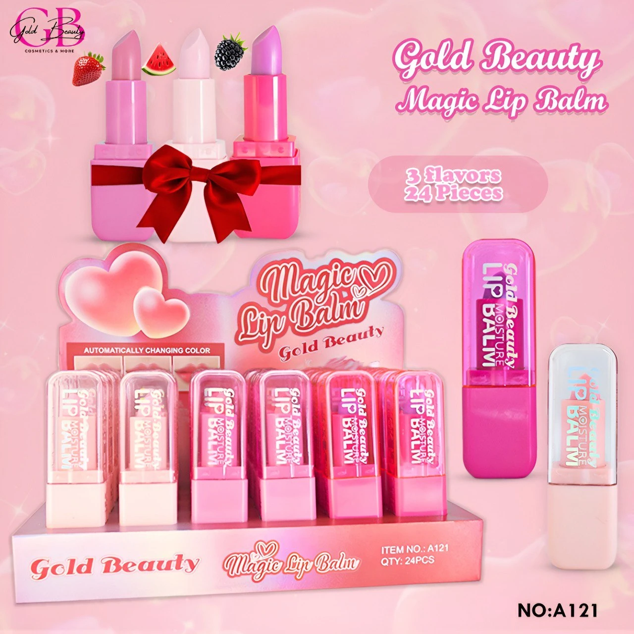 LIP BALM 4 COLORS  - A121