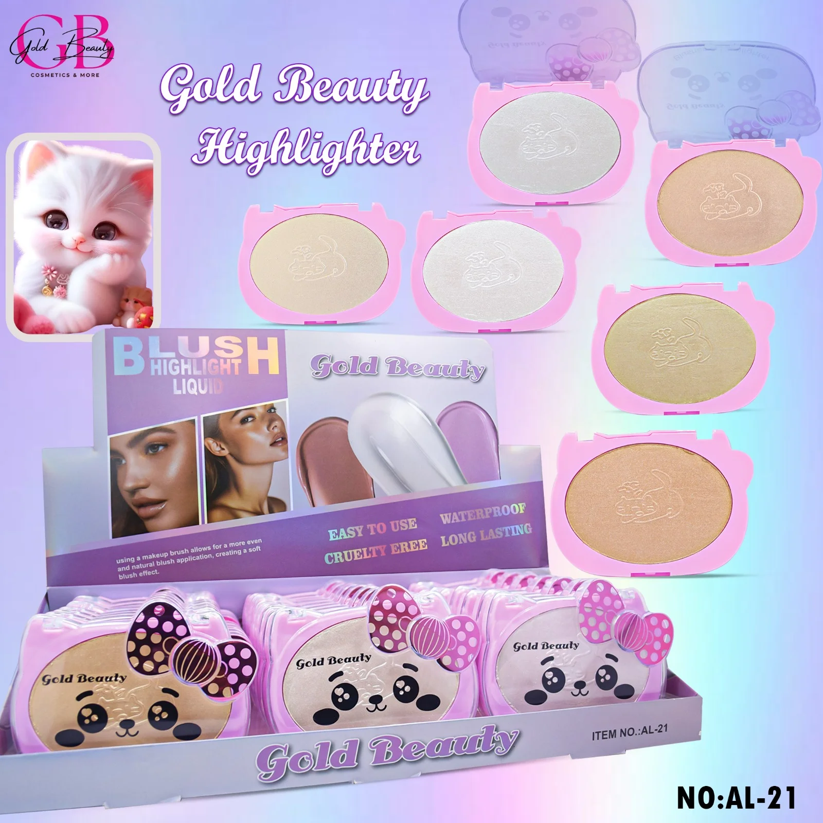 HIGHLIGHTER CAT 6 COLORS - AL-21